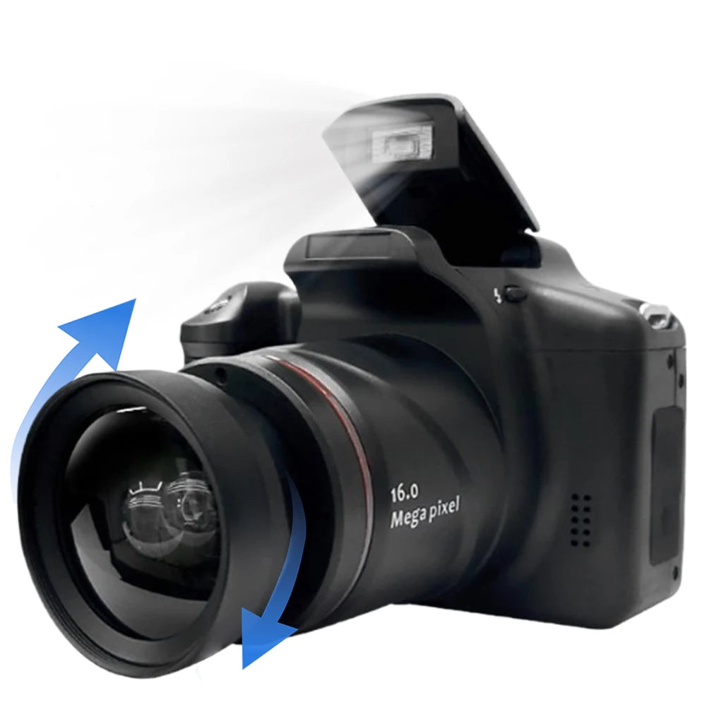 16MP Digital Camera with 2.4 Inch LCD Screen Camcorder 16X Digital Zoom Video Camera for Photography and Video
