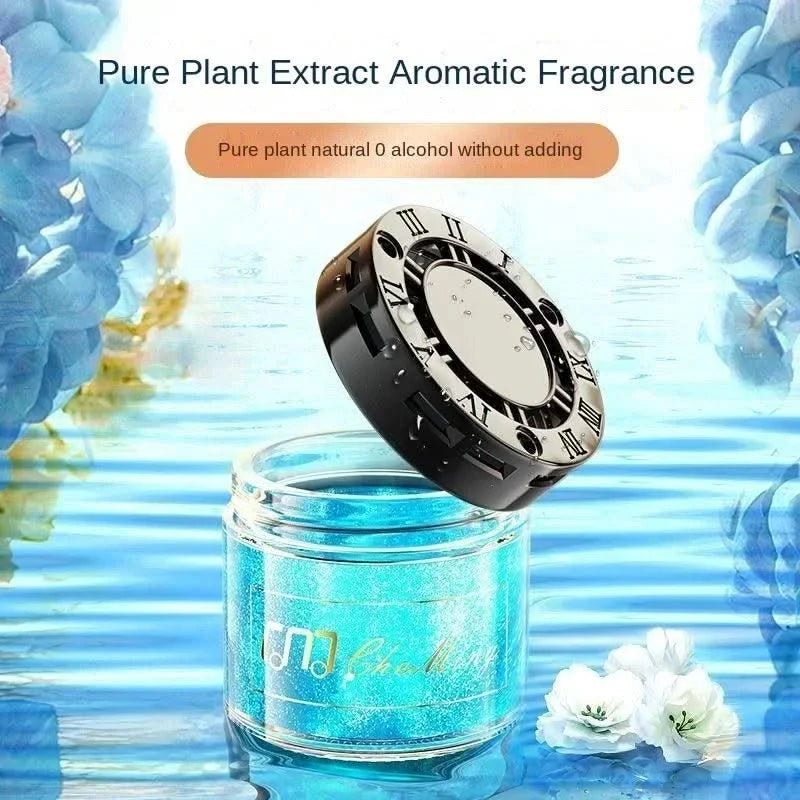 Luxury Car Perfume Solid Balm, Long-Lasting Light Fragrance, Odor Eliminator, Quicksand Design becoming a popular car ornament