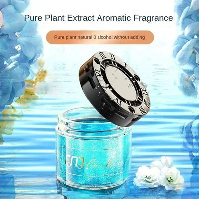 Luxury Car Perfume Solid Balm, Long-Lasting Light Fragrance, Odor Eliminator, Quicksand Design becoming a popular car ornament