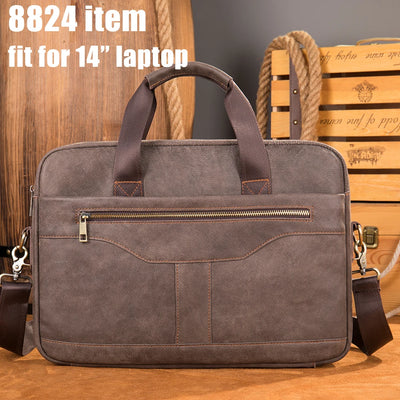 WESTAL Men's Briefcases Men's Bags Genuine Leather Lawyer/Office Bag Laptop Bag Men's Leather Briefcases Bag for Documents