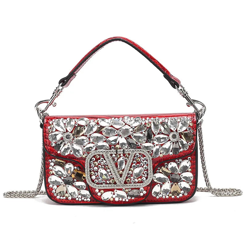 Chic Women's Crossbody Bag Leather Shoulder Handbag Designer Tote Purse Ladies Modern Elegant