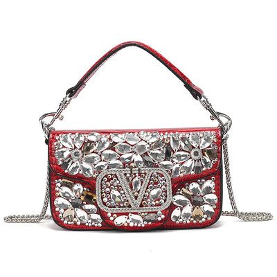 Chic Women's Crossbody Bag Leather Shoulder Handbag Designer Tote Purse Ladies Modern Elegant