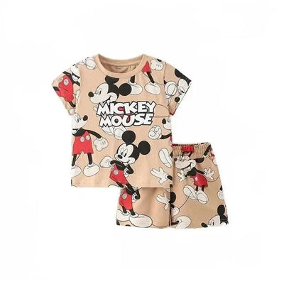 Summer Children Suits For Girls Short Sleeve Sets For Baby Girls Two Clothes T-shirt + Shorts Sets Toddler Clothing