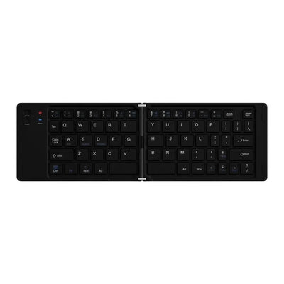 Mini Wireless Folding Keyboard Slim Design Lightweight Bluetooth Keyboard Portable Rechargeable Foldable Keyboard Notebook