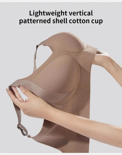 Maternity Bra Full Coverage Bralette for Large Bust Women Seamless Minimizer Bra with Wide Band Anti-Slip Adjustable Straps