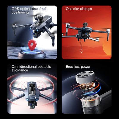 S819 Airdrop Drone with 2.7K GPS 5G Image Transmission 500g Load HD Aerial Photography RC Aircraft