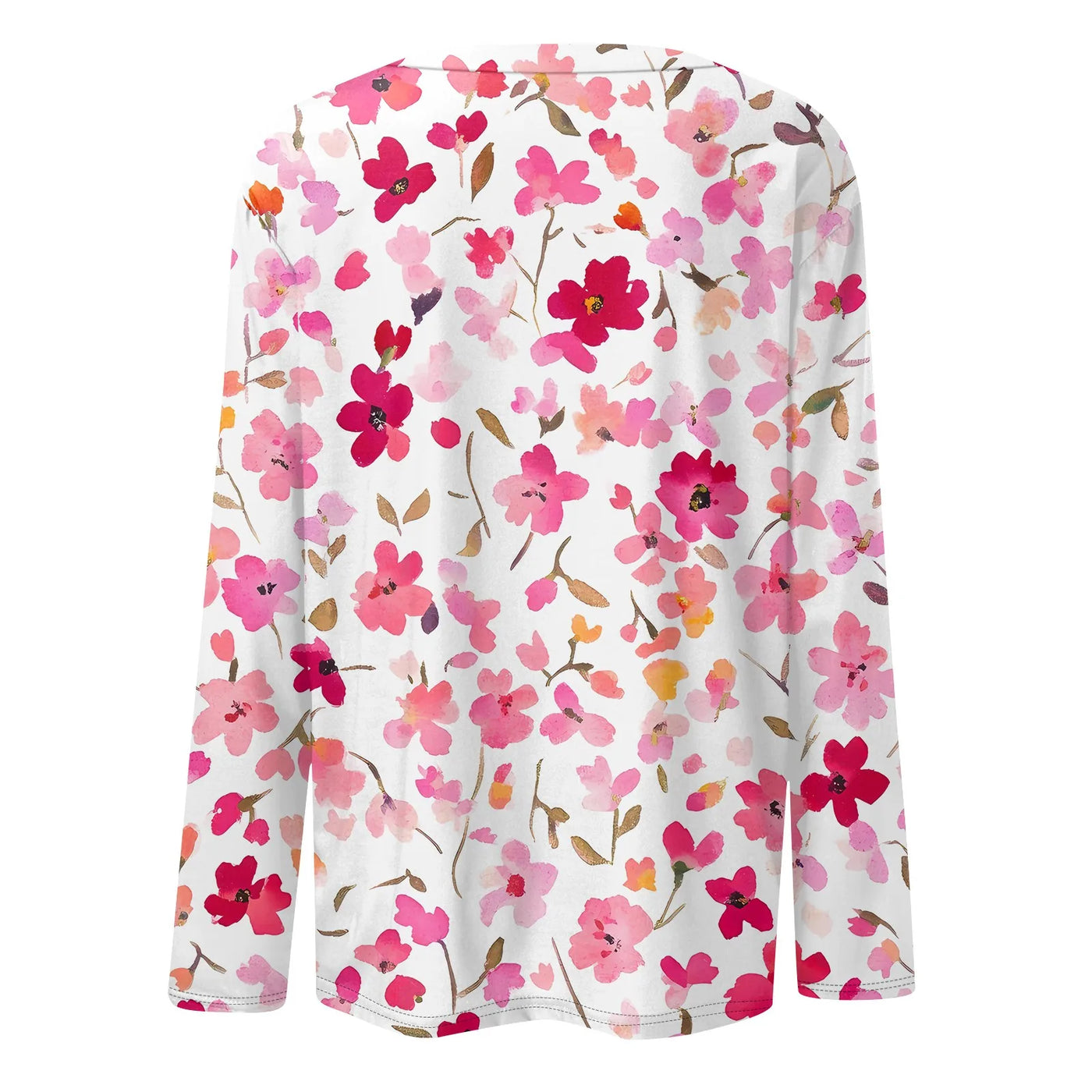 Women'S T-Shirts Fashionable And Casual Women'S Clothing Long-Sleeved Floral Print Round Neck Tops New Styles For Autumn Winter