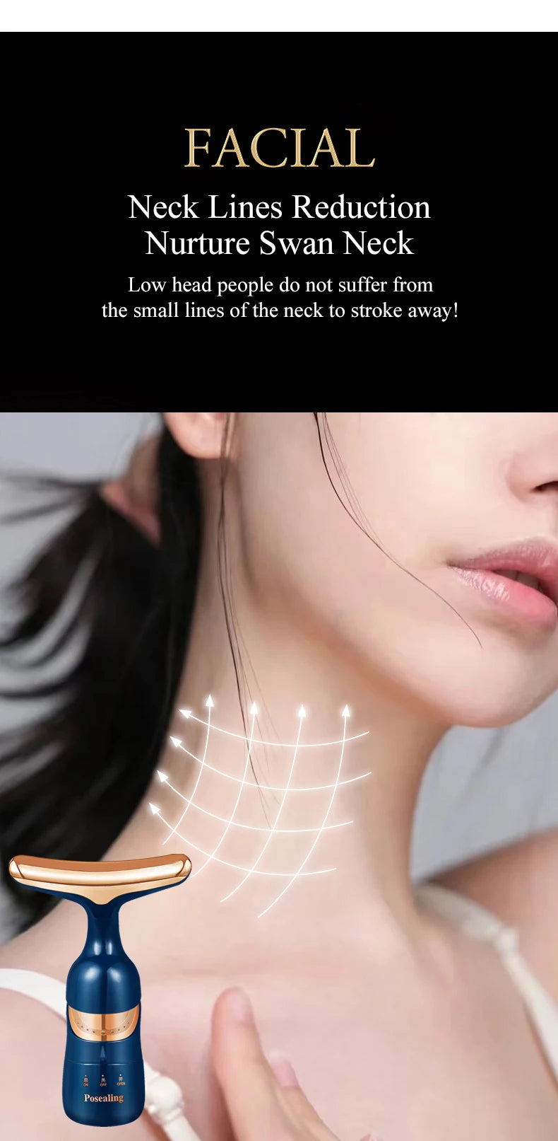 3 In 1 Facial Lifting Device Neck Facial Eye Massage Face Slimmer EMS Beauty Skin Tightening Wrinkle Anti Aging Face Massager