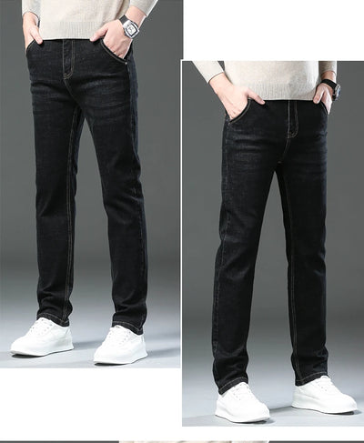 New Men Classic Jeans Jean Homme Pantalones Hombre Men Mannen Soft Black Biker Masculino Denim Overalls Mens Pants Size 30-40