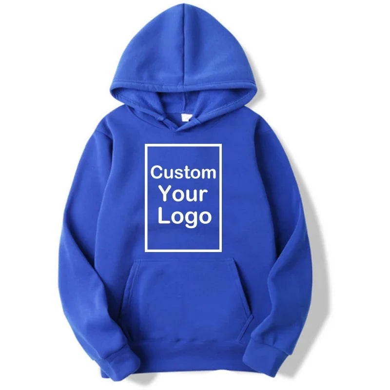 Men's and women's sports hooded sweatshirts, fashionable casual sweaters, customized, long sleeved, outdoor