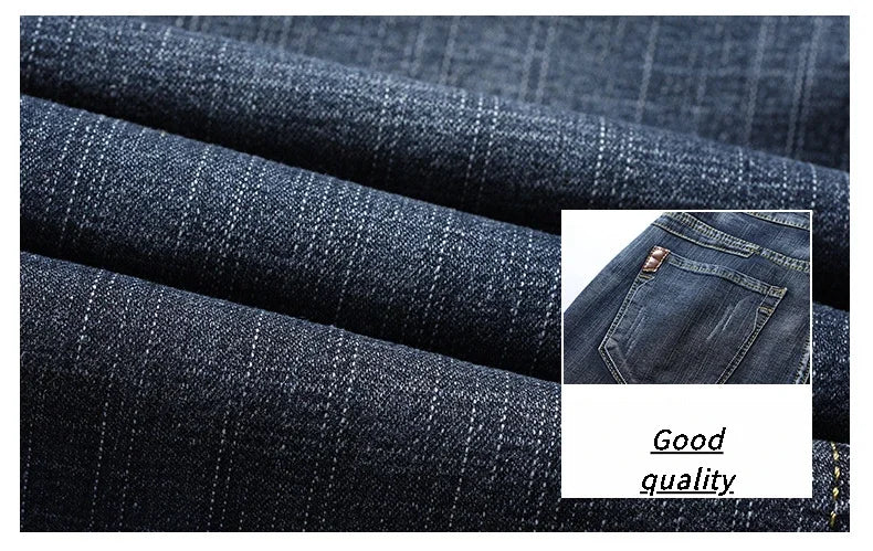 Men's Jeans Casual Skinny New Spring and Autumn Pants Straight Stretch Blue Big Size Fashion Good Quality Trousers for men