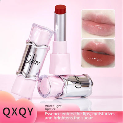 QXQY GLOSSY JELLY LIPSTICK - Mirror Shine, Moisturizing & Long Lasting, Nude Lip Gloss for Plump Brightening Lips (No Makeup Loo