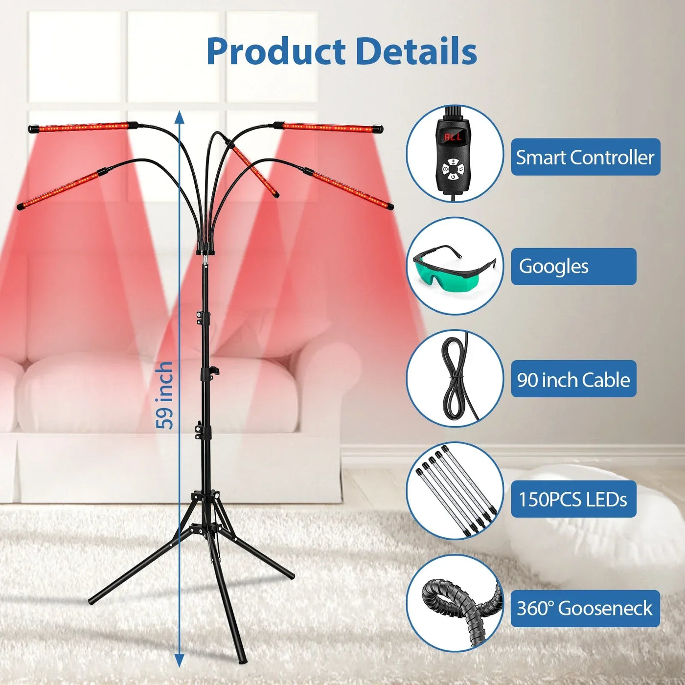 Led Red&Near Infrared Light Healthcare Lamp 660&850 nm Sauna for Full Body Face Joint Muscle Relieve Beauty Health Gadget Device