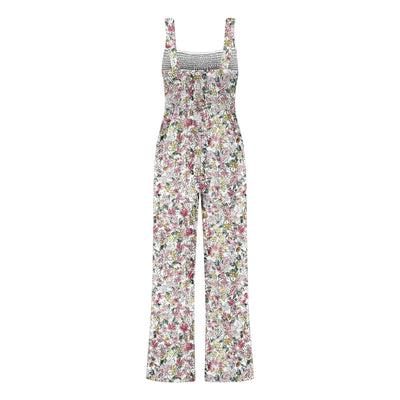 Summer Sexy Sling Jumpsuits Women'S Fashion Printed Loose Pencil Pants Casual Streetwear Elegant Party Female Spaghetti Rompers