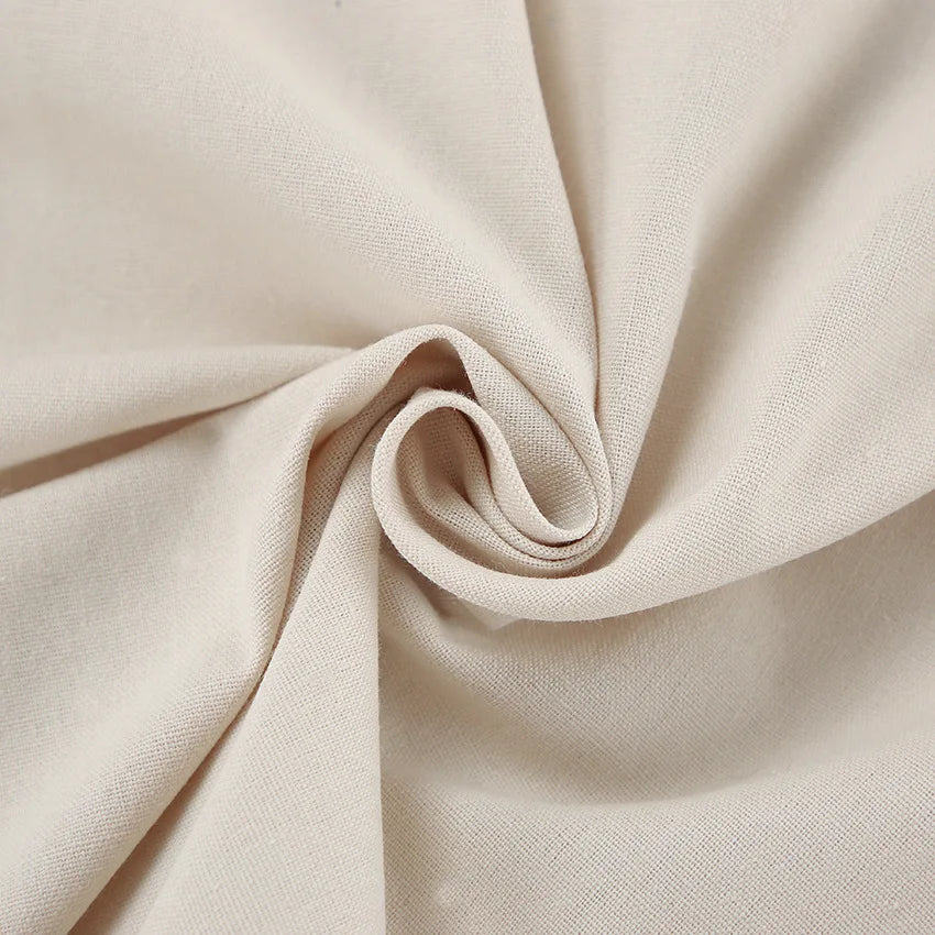 Retro Cotton Linen Women'S Summer Dress Sexy V-Neck Puff Sleeve Long Maxi Birthday Graduation Dresses Beach Sundress Robe Femmes