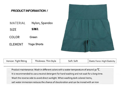 WAREBALL Sports Shorts For Women Cycling Jogging Fitness High Waist Booty Push Up Gym Shorts Female Tight Leggings Yoga Clothing