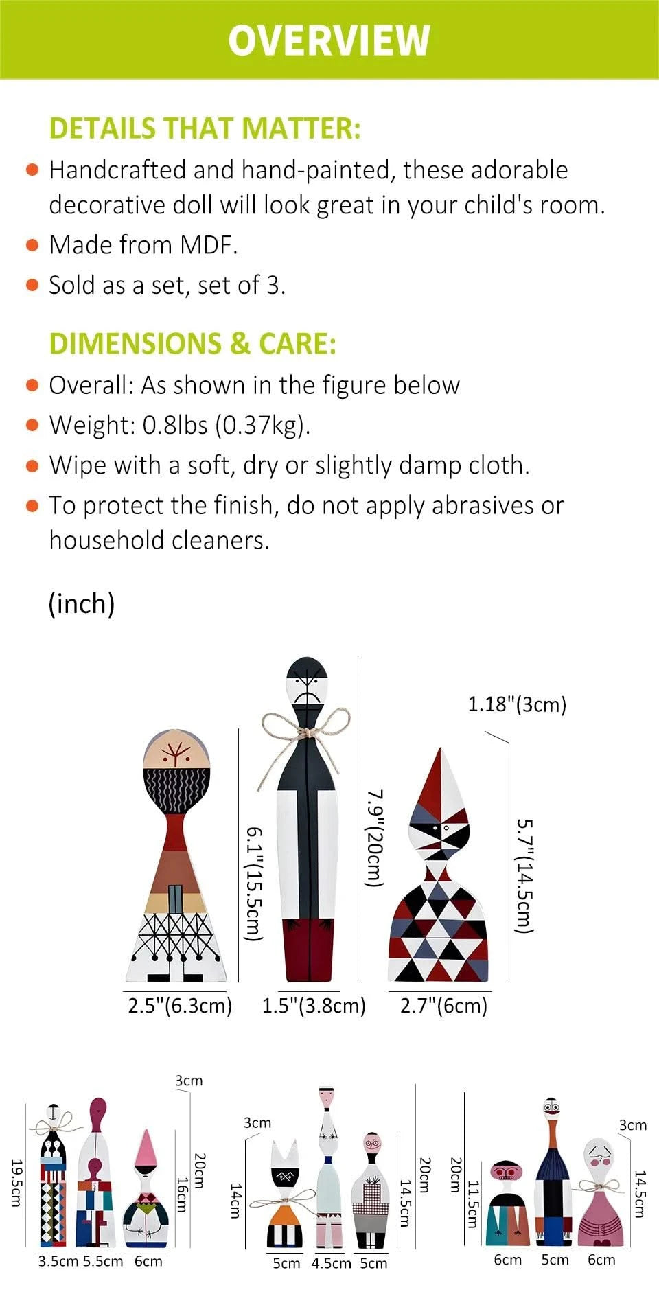 Home Decor Living Room Kawaii Accessory Sculptures & Figurines Character Shapes Adorable Wood Handcrafted Europe Household Items
