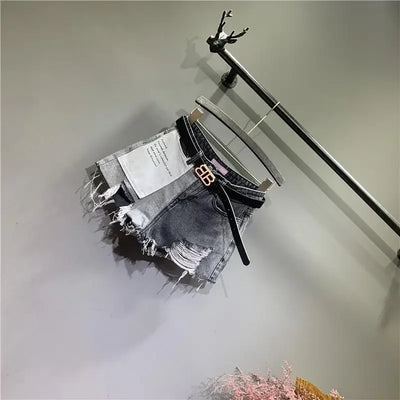 Women's Shorts Jeans Graphic Short Pants For Woman To Wear Ripped Denim Wide Sexy Summer Classic Offer Stylish Elasticty