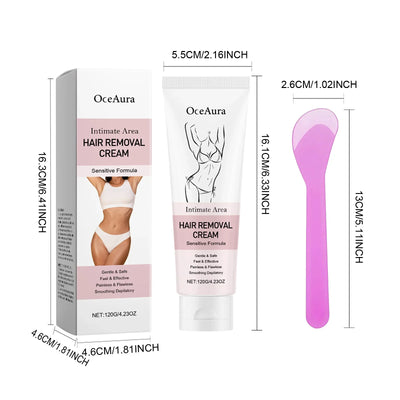 Intimate Areas Painless Hair Remover Cream Hair Growth Inhibitor Armpit Leg Permanent Depilatory Smooth Moisturizing Skin Care