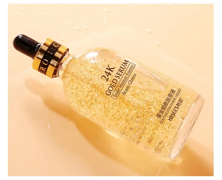 24K Gold Hyaluronic Acid Serum for Face Anti-wrinkle Anti-aging Brightening Moisturizing skincare Facial Serum Essence Face Care