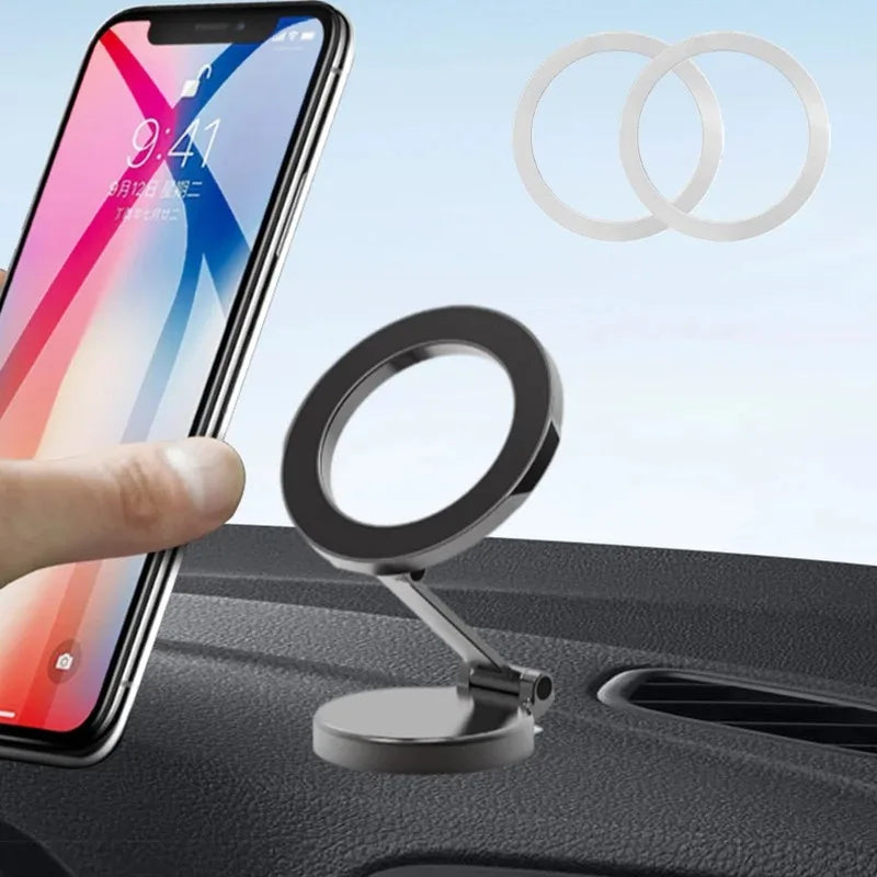 Magnetic Magsafe Car Phone Holder for iPhone 15 14 13 Pro Max Plus Vehicles Mobile Support Secure Mount in Car