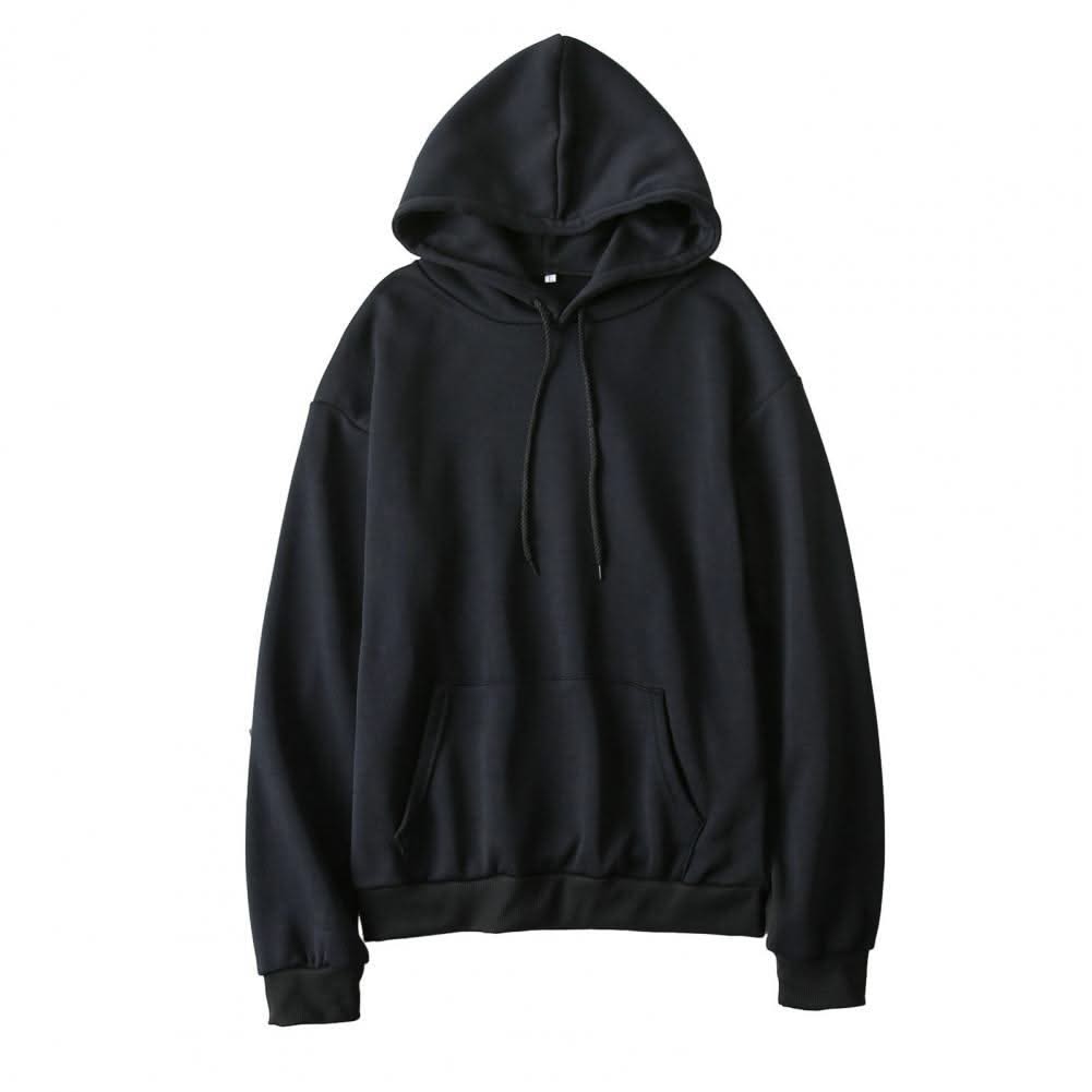 Women Sweatshirt Autumn Hoodie Hooded Solid Color Drawstring Patch Pocket Pullover Long Sleeve Loose Soft Warm Lady Hoodies