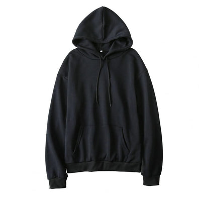 Women Sweatshirt Autumn Hoodie Hooded Solid Color Drawstring Patch Pocket Pullover Long Sleeve Loose Soft Warm Lady Hoodies