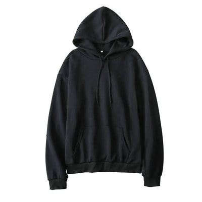 Women Sweatshirt Autumn Hoodie Hooded Solid Color Drawstring Patch Pocket Pullover Long Sleeve Loose Soft Warm Lady Hoodies