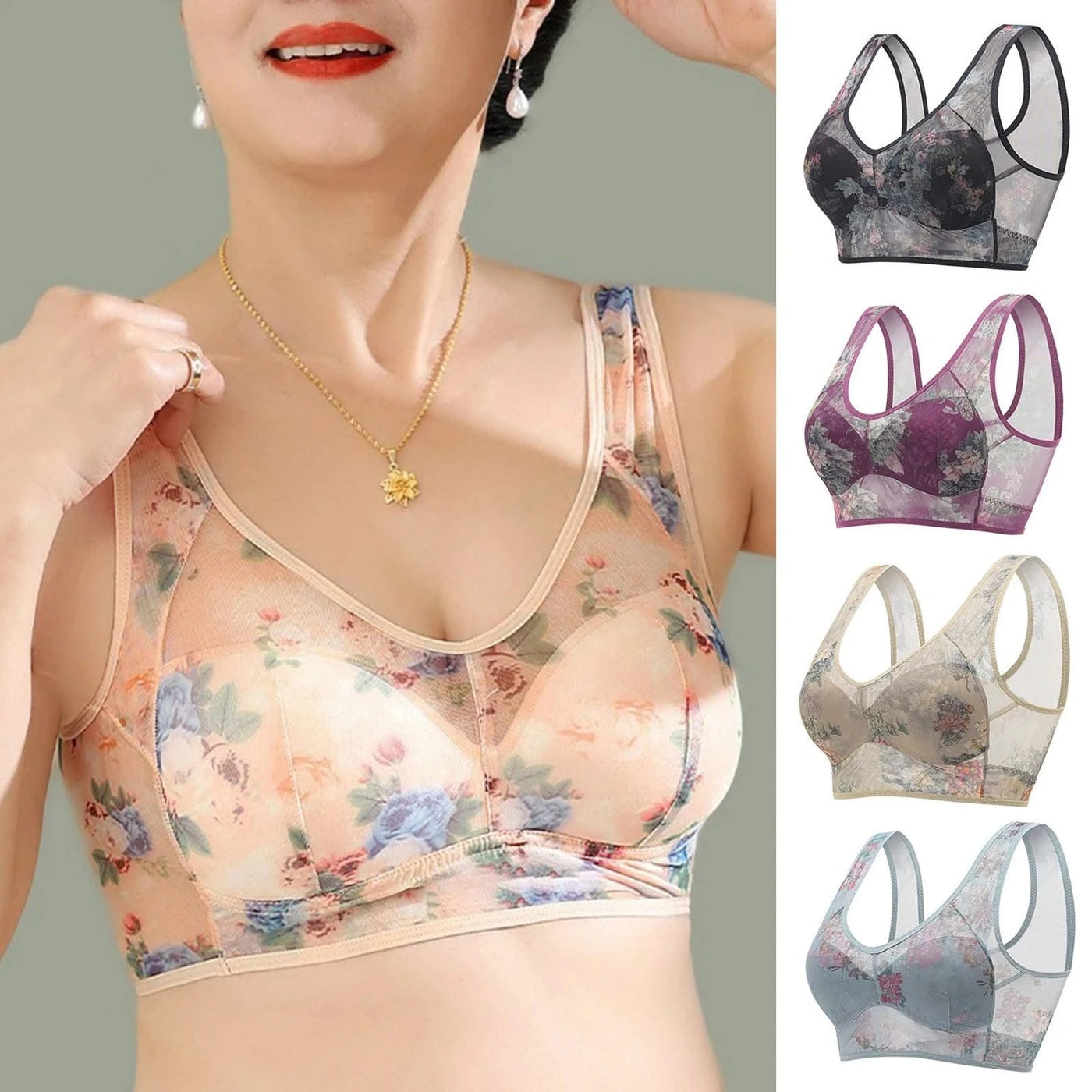 Women Strapless Bras Women's Lace Buttonless Comfortable Bra Push Up Lace Bra Comfort Wireless Lace Bralette For Women Sexy Bras