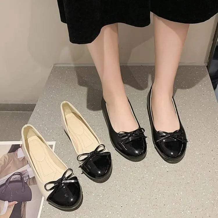 Non-slip Bowknot Comfortable Flat Ballerina Shoes for Women
