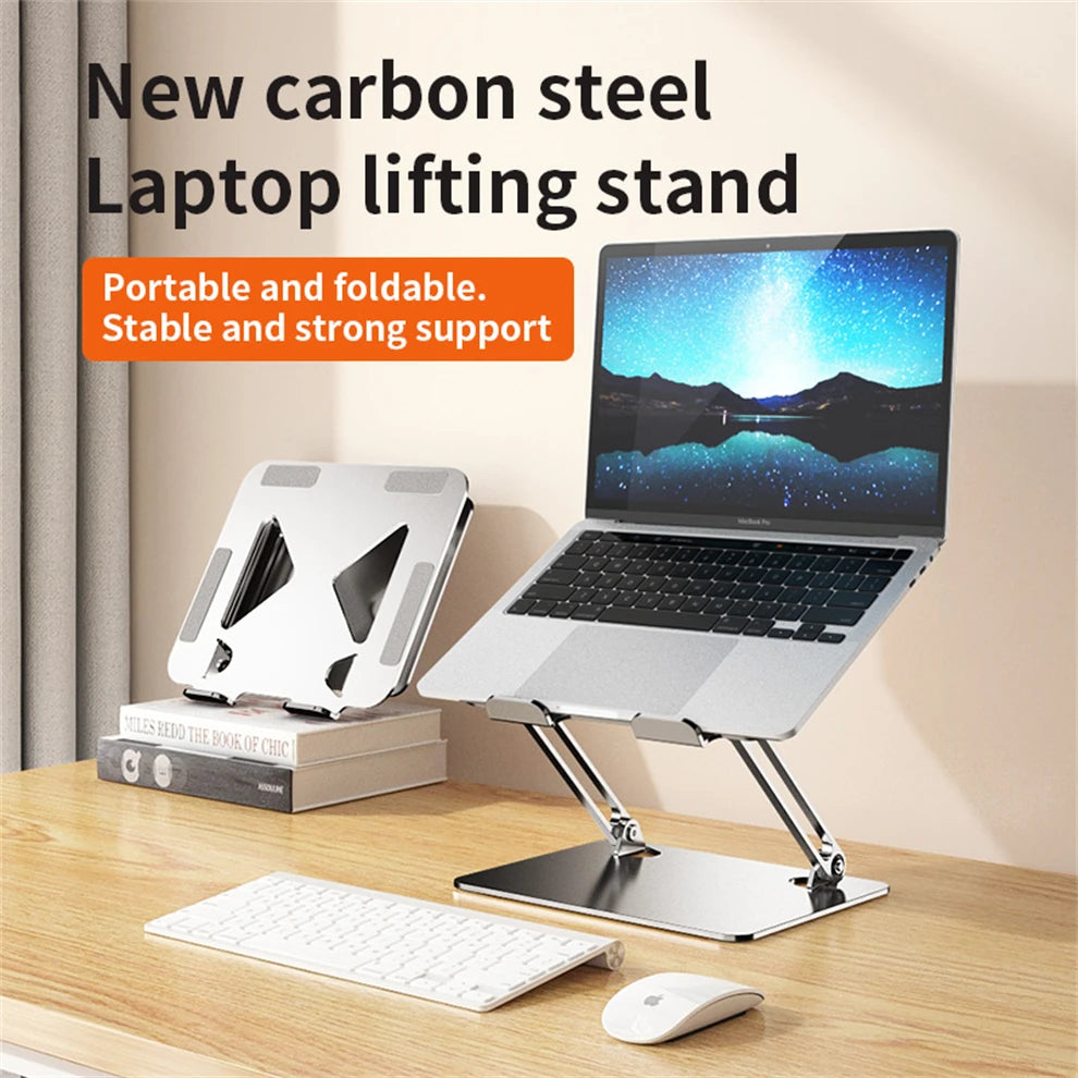 JOMAA Aluminum Alloy Adjustable Laptop Stand Ergonomic Notebook Riser Holder Computer Stand Compatible with Laptops Tablet