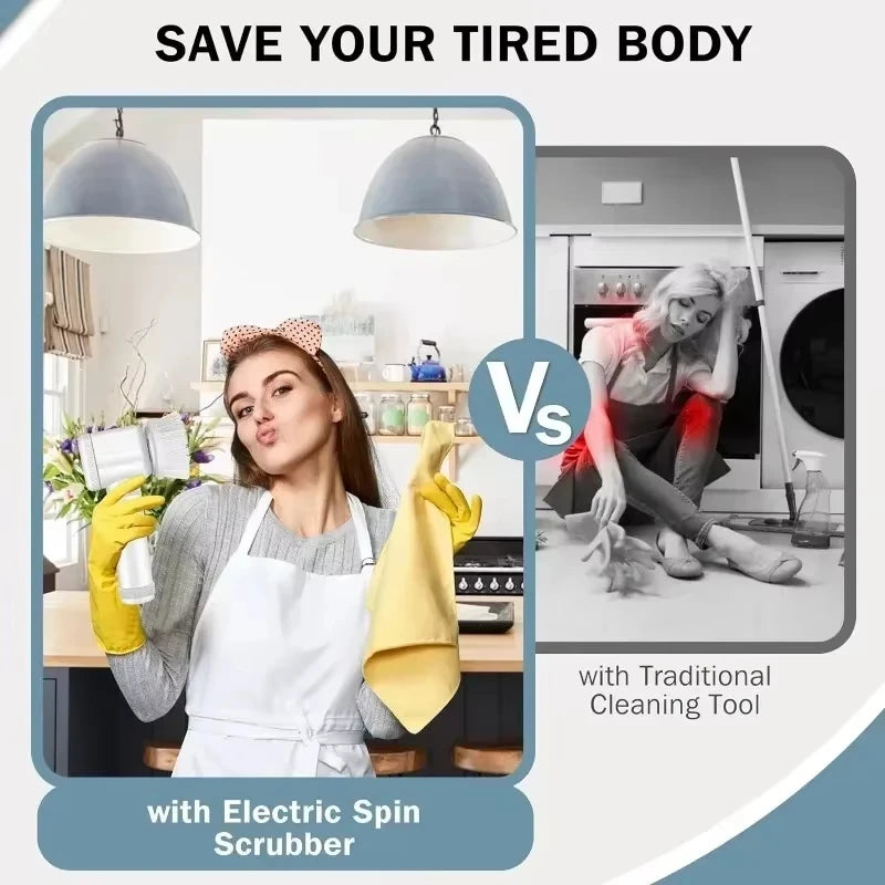 Five in One Multifunctional Electric Cleaning Brush for Bathroom Washing and Kitchen Cleaning Tools Essential household items