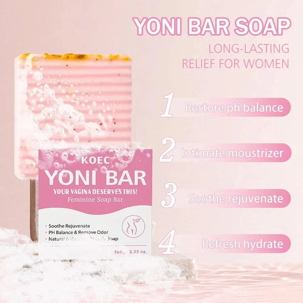 Premium Yoni Bar – Natural Feminine Care Soap for pH Balance, Odor Control & Hydration Daily Intimate Hygiene Handmade & Vegan