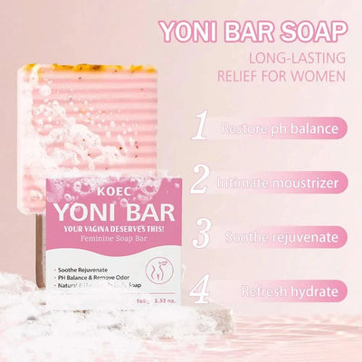 Premium Yoni Bar – Natural Feminine Care Soap for pH Balance, Odor Control & Hydration Daily Intimate Hygiene Handmade & Vegan