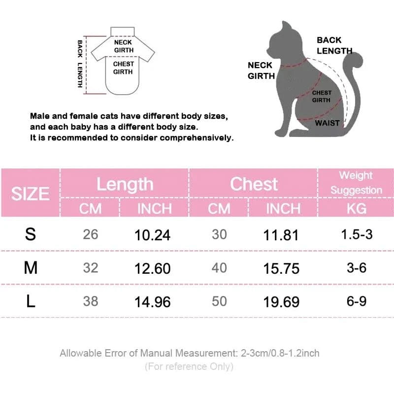 Cat Weaning Sterilization Suit Cats Anti-licking Sterilization Clothes Pet Surgery Recovery Suit Castration Wound Recovery Cloth