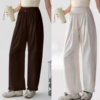 High-waisted wide-leg pants women summer new running yoga fitness pants