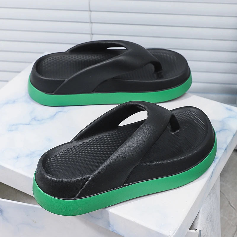 Woman Flip Flops Popular Design Shoes 2025 Trend Casual Platform Sandals Non-slip Outdoor Slippers Unique Features Flat Sandals