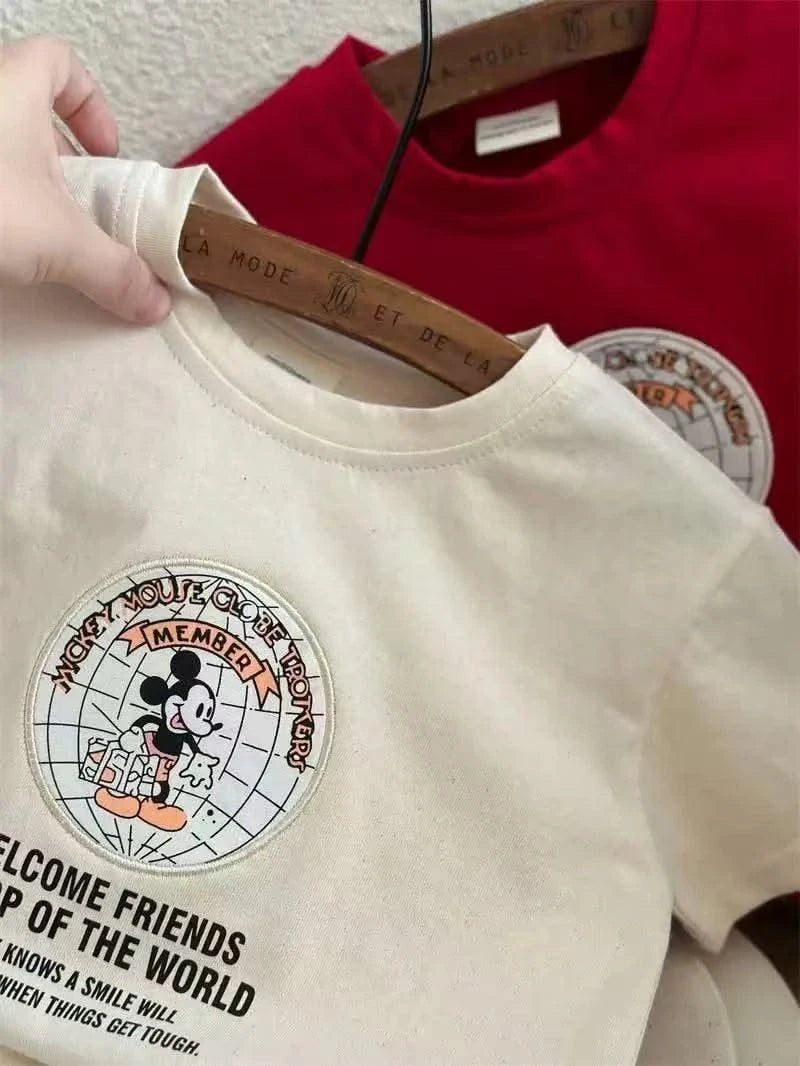 Children's Summer Clothing Cartoon Fashion Printed Children's Short Sleeved T-shirt Clothes Children's Birthday Clothes Gifts