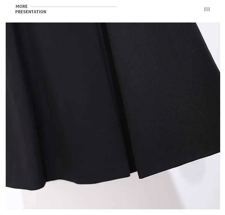 Women's Dress Double Breasted Elegant Dresses for Women 2025 Autumn Off white Dress Belt Knee-Length Solid Fashion Woman Clothes