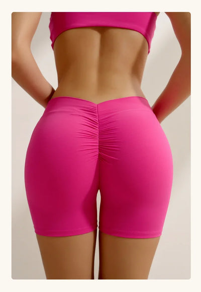 European and American Yoga Suits for Women Three-quarter Pants Two-piece Set Beautiful Strap Peach Buttock Lifting Fitness