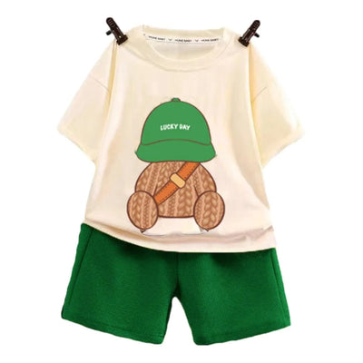 Baby Clothes Summer Children's Casual Sets Loose Cooler Cute Fashion Suit Infants Top + Shorts Two Piece Set