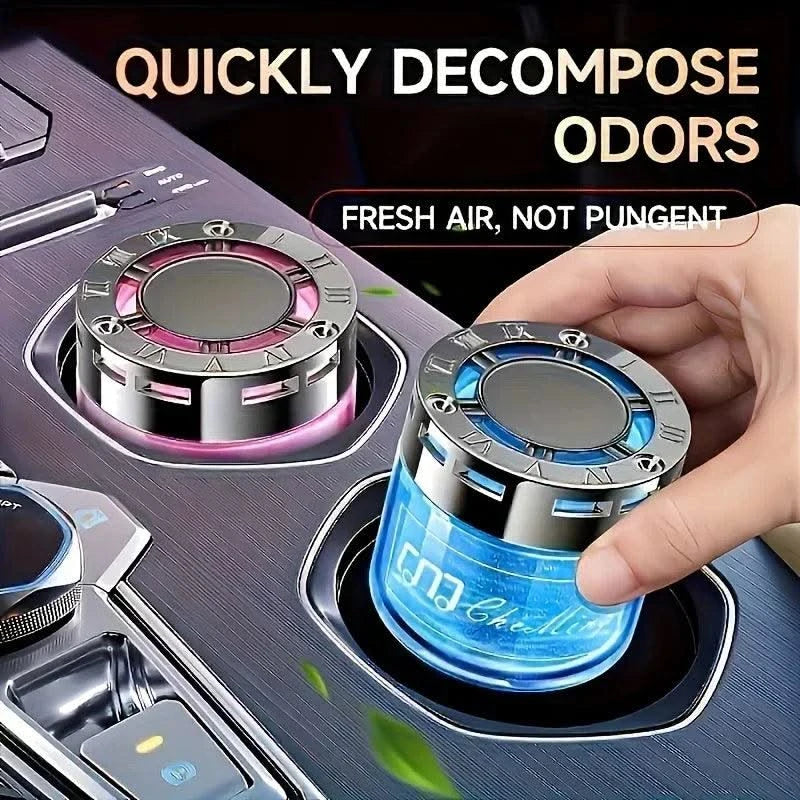 Luxury Car Perfume Solid Balm, Long-Lasting Light Fragrance, Odor Eliminator, Quicksand Design becoming a popular car ornament