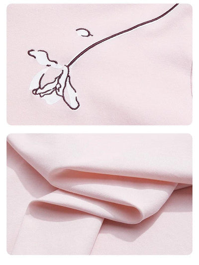 I BELIEVE YOU T-shirts for Women 2024 Autumn New Graphic Gentle Embroidery Three Quarter Sleeve Chic Base Clothing 2243015764