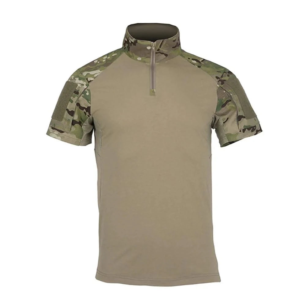 Outdoor Sport Camo Shirts Tees Mens Breathable Tactical CP Camouflage Combat Shirt Hunting Clothes Tops Workout Clothing T Shirt