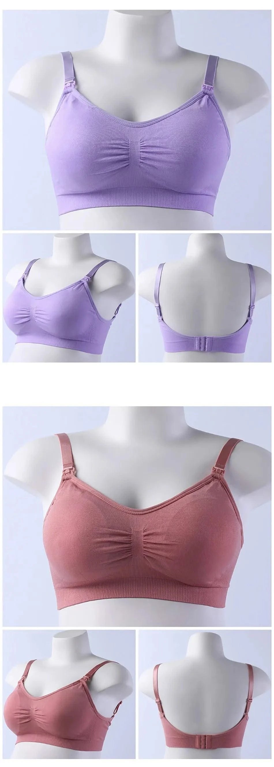 Maternity Bras Double Layer Seamless Bra Pregnancy Clothes Prevent Sagging Breastfeeding Women's Breathable lactancia Bra