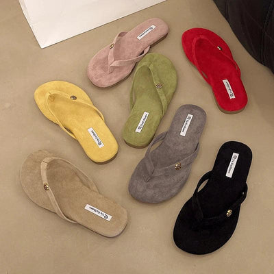 Luxury Designer Woman Flat Slippers Woven with Comfortable Women's Shoes Casual Bottom Slippers 2025 New Summer Women Sandals