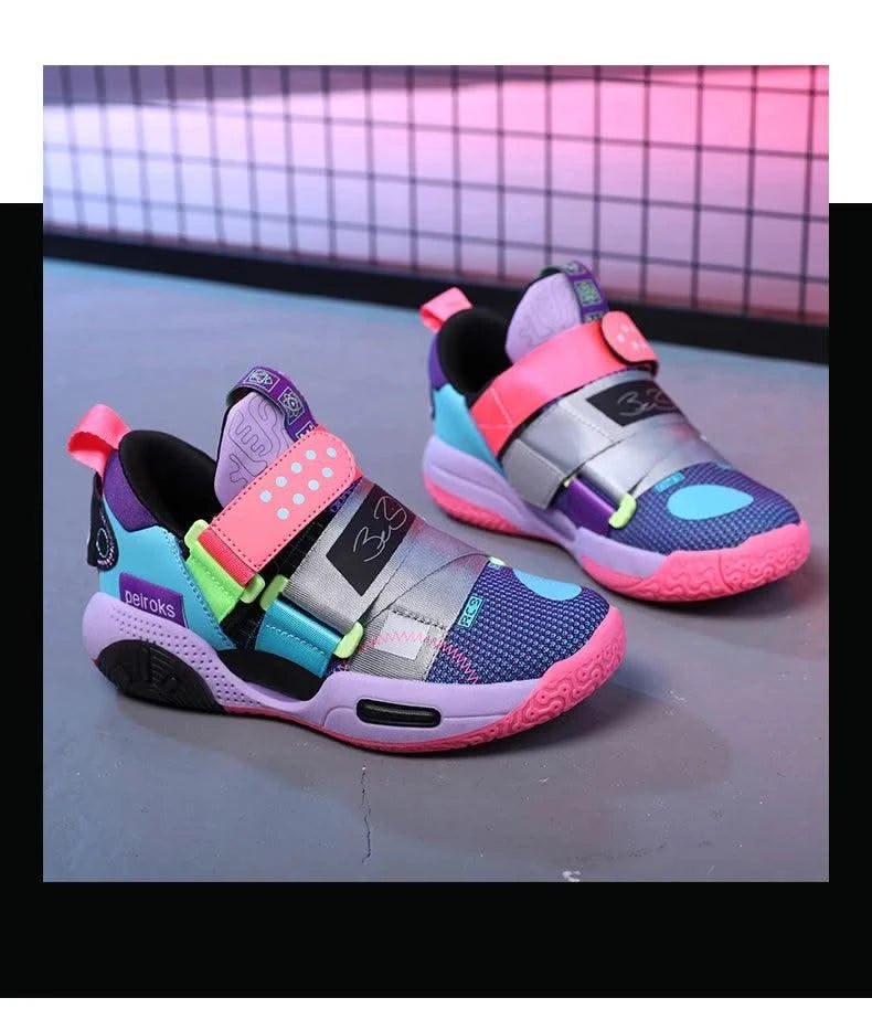 2025 New Children's Basketball Shoes For Boys Girls Non-slip Kids Sport Shoes Lightweight Outdoor Sneakers Trainers Footwear - Elanique
