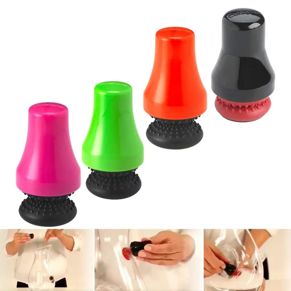 Cleaning Tools Silicone Magnetic Cleaning Brush Small Size Quick Flush Glassware Cleaner Bottle Scrubber Corners