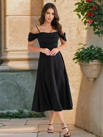 European and American Summer Dress for Women Clothing New Sexy Pleated Suspender Dresses 2025 Slim Temperament A-line Skirt