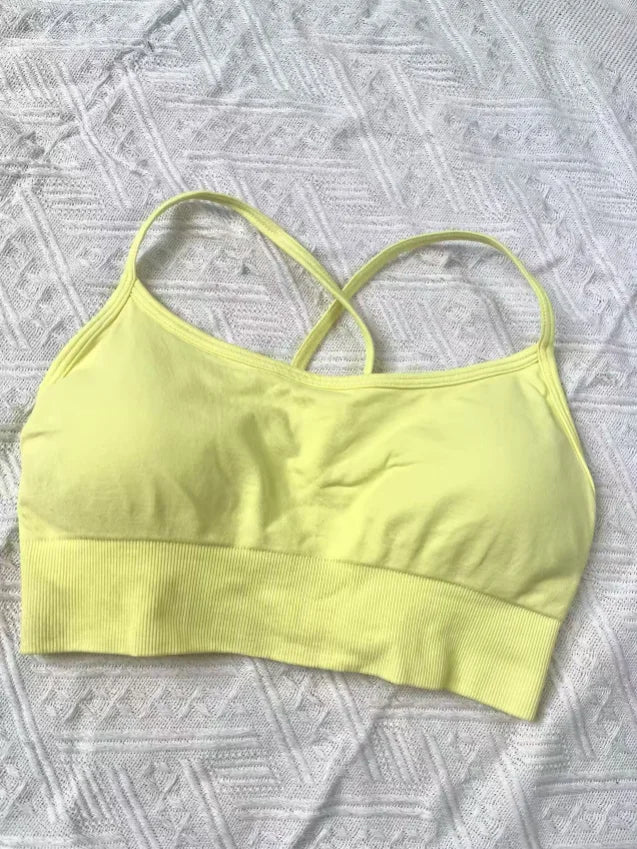 Yoga, Sports, Cycling, Vest, Halter Bra for Women, Seamless Breathable, High-support Sports Bra, Yoga, Running, Gym Exercise
